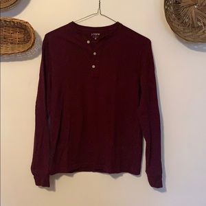 Jcrew maroon Henley